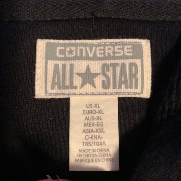 Converse All-Star- NWOT American Flag Graphic Zip-up Hoodie - Size XL - Picture 3 of 5